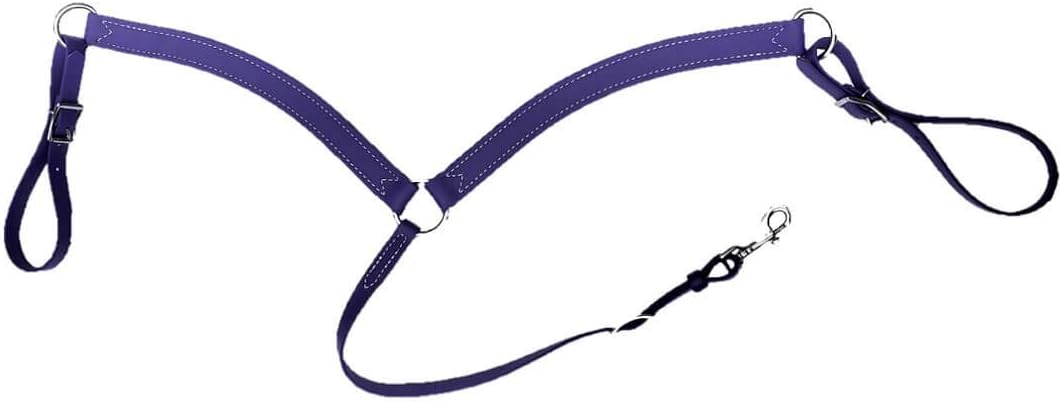 Saddles & Such New Purple Color Western Biothane Contoured Breast Collar
