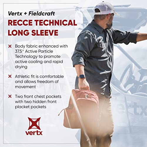 Vertx Recce Technical Long Sleeve Tactical Shirts for Men, Concealed Carry, Outdoor, Tactical Work, Cooling, Quick Drying4