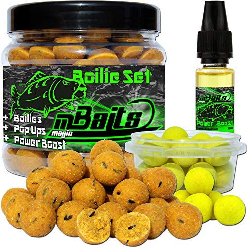 Angel-Berger Magic Baits Boilie Set Pop Ups Dip in verschiedenen Sorten (Magic Mais)