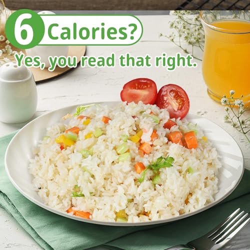 Image of VOLO VERO Konjac Rice 10 Pack, Shirataki Rice, Low Calorie Rice Alternative | Gluten Free, Vegan, Low Carb, Plant Based, Zero Sugar, Fat Free, Low GI, Ready in Minutes, Meal Prep Friendly