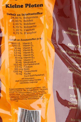 Vollmer's 37097 Hundefutter Kleine Pfoten 15 kg