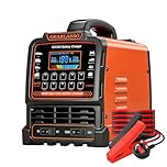 GEARLASSO 12V 24V Car Battery Charger Heavy Duty, 0-15A Automatic Battery Maintainer with Auto Shutoff, 10 Charging Modes incl. CV/CC & Strong Mode, Smart Trickle Charger for Car Truck Motorcycle RV
