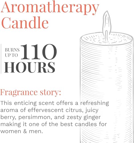 Bougie aromathérapie longue durée grand format parfum bleu océan - 3