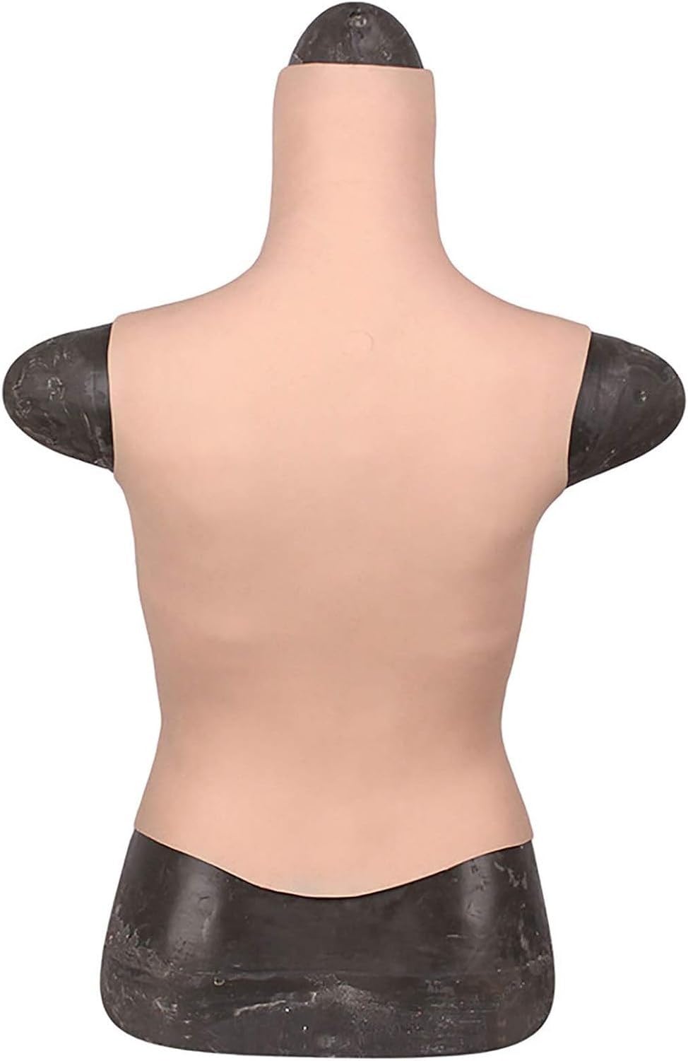 Placca pettorale in Silicone Mezzo Busto con Scollo Rotondo, Forma Seno Finta riempita in Gel Liquido per Crossdressing, Drag Queen, Post-Mastectomia e transgen, G Cup-A, G Cup-A