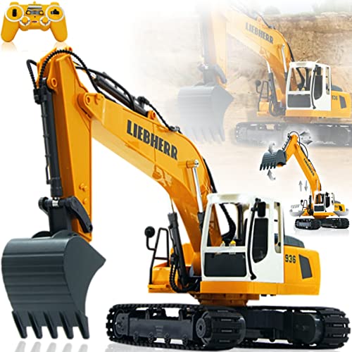 JAMARA Liebherr Raupenbagger R936 Baustellenfahrzeug 1:20 ferngesteuert 2,4...