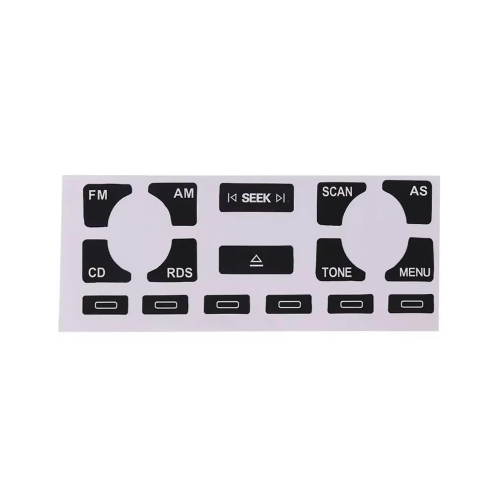 Repair Compatible with for A4 B7 2005 2006 2007 2008 Car Stereo Worn Peeling Button Repair Interior Button Sticke