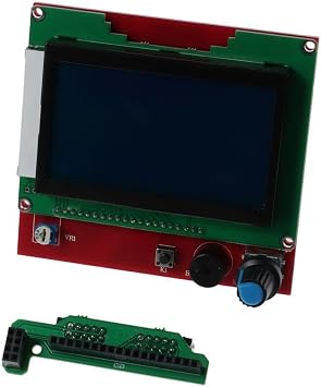 3D Printer Reprap Smart Controller with Smart Controller Board and Cable 12864 LCD Display for 3D Printer RAMPS 1.4