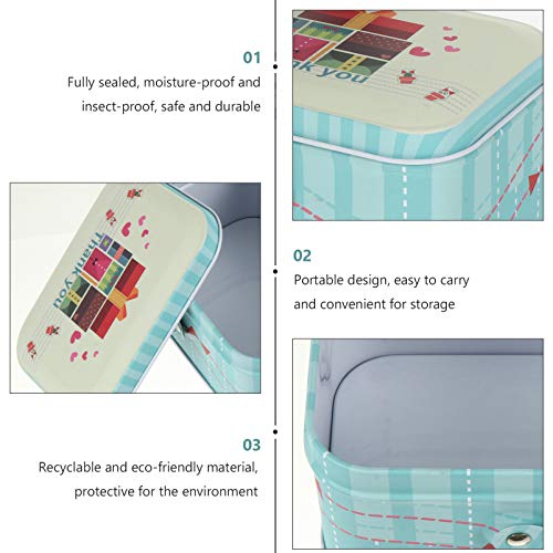 2 Caixas De Peças Caixa De Embalagem Recipiente De Doces De Aniversário Caixa De Doces De Folha De F