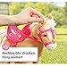BABY born, Puppenpferd, BABY born My Cute Horse, interaktives Pferd mit Lauf-und Soundfunktion, Plüsch, rosa Sattel und Zaumzeug sowie Pins zum Dekorieren, 831168, Zapf Creation