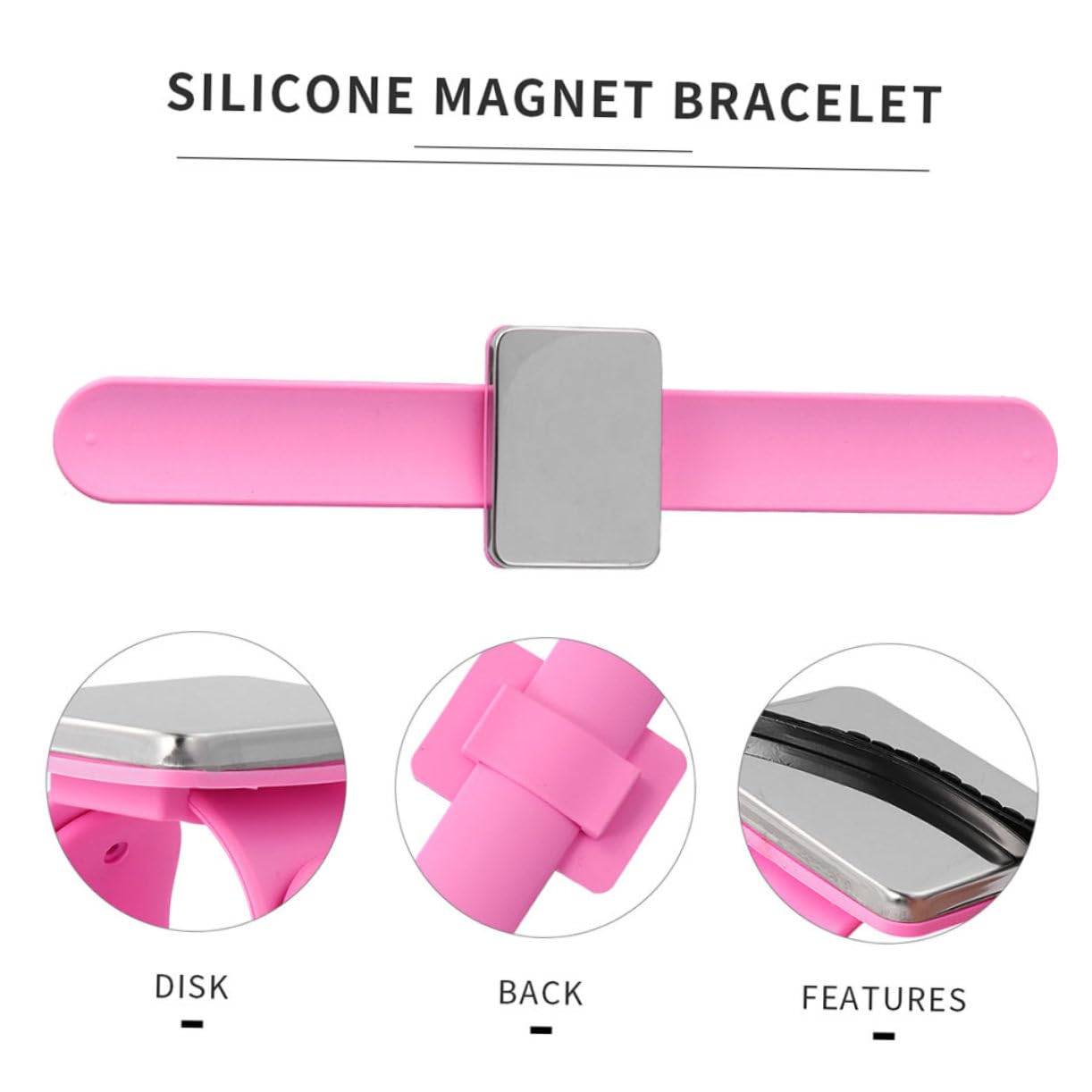 Operitacx 6 Pz braccialetto porta aghi organizer per aghi da cucito accessori braccialetti fermagli per cinturino da polso porta spilli con cinturino