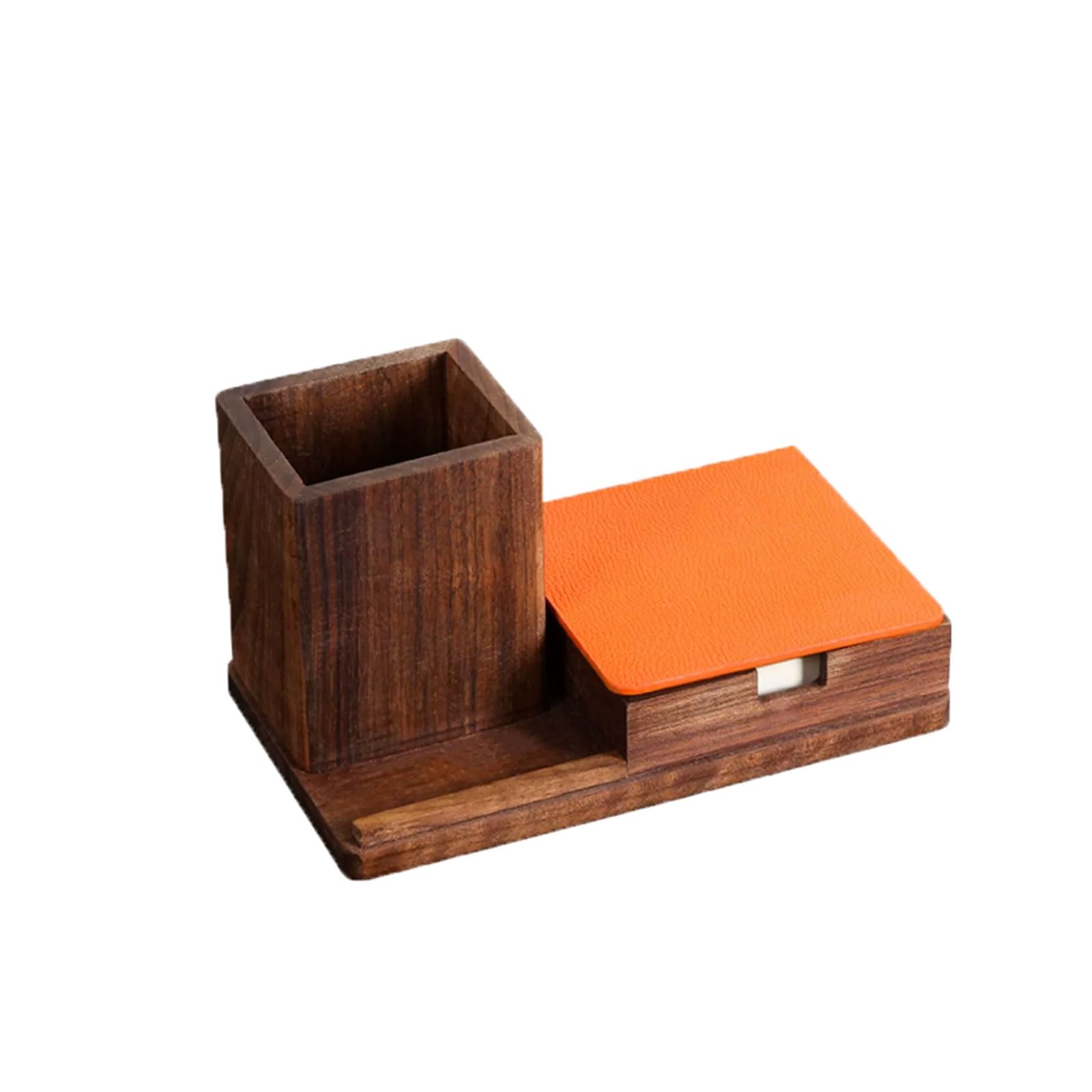 Organiseur de bureau multifonctionnel en santal porte-stylo