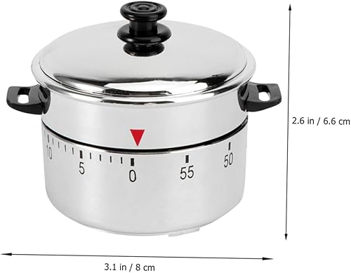 Miniatura 3 de Temporizador de 2 piezas, herramientas para barbacoa, temporizadores digitales, cadenas de acero inoxidable, forma de cocina, temporizador de