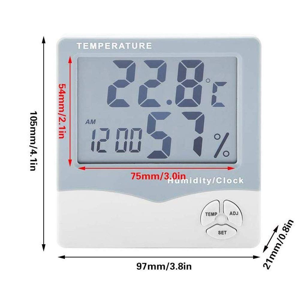 PNAWLLCF-65 Cyfrowy Higrometr Termometr i Wilgotność Względna Miernik Wilgotności i Temperatury z Monitorem