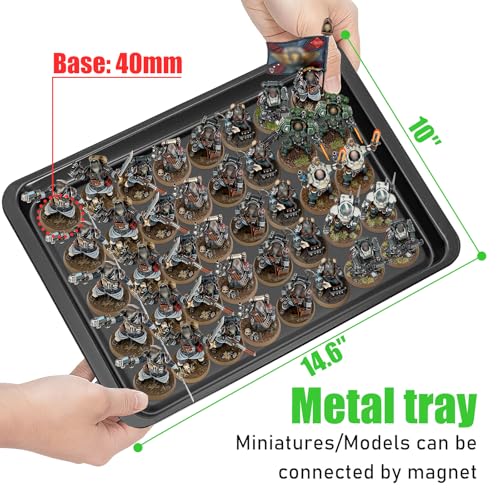 Image of Miniatures Storage Case Miniatures Transport Case Aluminum Alloy Frame with Lock (X-Large Size)