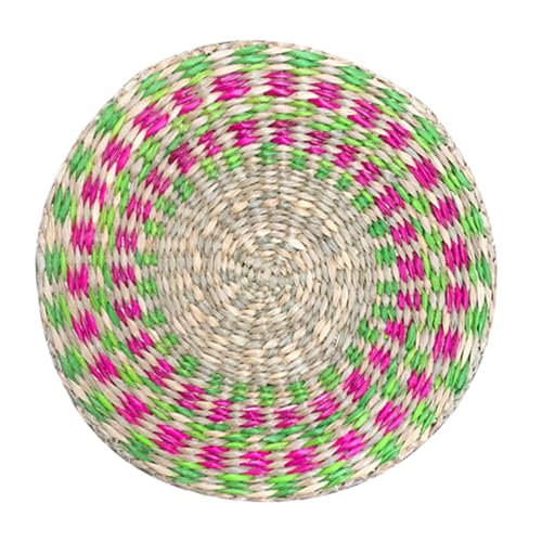 Salvamanteles Trenzados | Salvamanteles Boho de Paja de Mar Tela de 20 cm, Porta Platos Naturales | para la Mesa de Comedor Cocina Boda Vacaciones Centro de Mesa Decoración