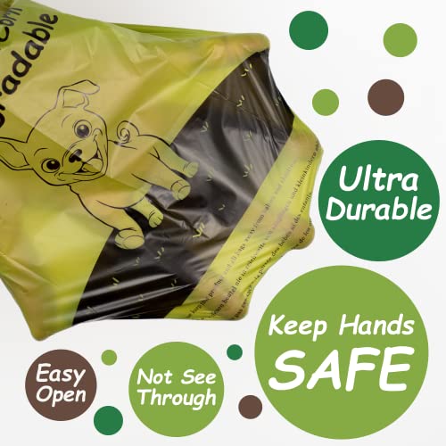 GREENER WALKER Poo Bags for Dog Waste, 540 Extra Thick Strong 100% Leak Proof Biodegradable Dog Poo Bags (Green) - Image 4