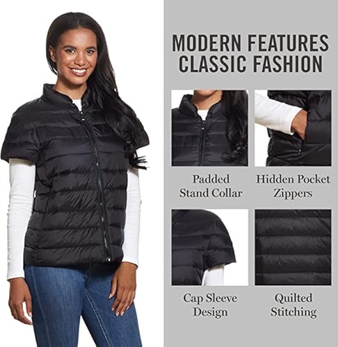Martha Stewart Women’s Puffer Vest, Lightweight Water-Resistant Down Vest, Women’s Outerwear Vests #TOP4