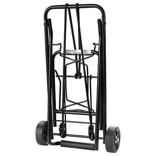 Travel Smart by Conair 75 lb. Folding Multi-Use Cart, Black