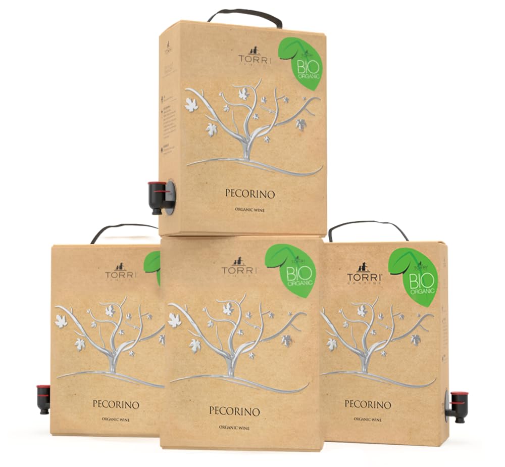 Confezione Risparmio 4x Bag in Box 3L – Pecorino o Passerina – 12L di Vino Bianco (Pecorino)