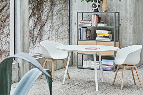 Image of Set of 2 Modern, Designer Chair for Home, Cafe, Hotel & Office (White, Polypropylene)