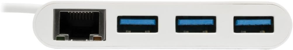 Tripp Lite 3-Port USB-C to USB-A Hub Portable w/Gigabit Ethernet Port RJ45 (U460-003-3AG)