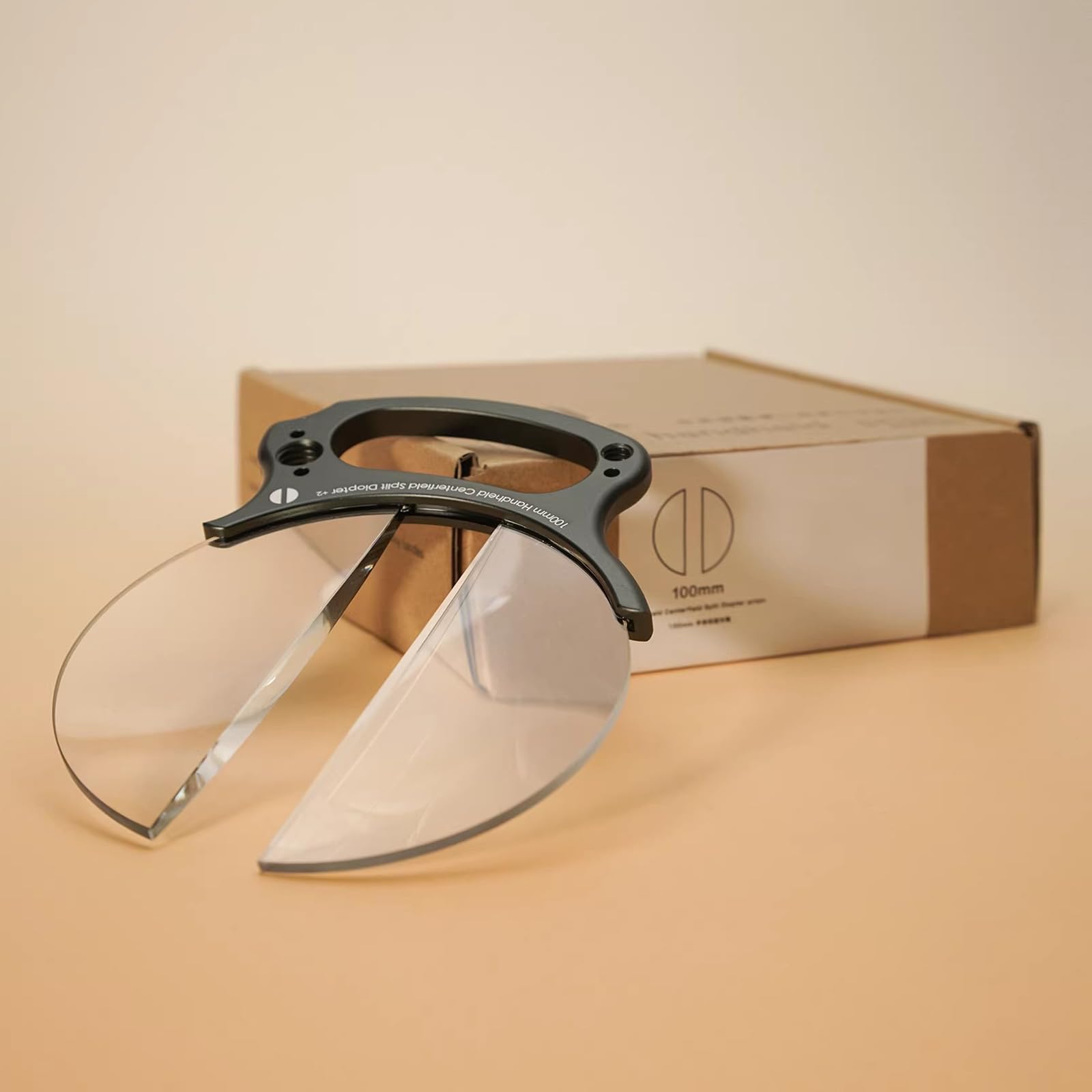 Filtr dioptrii 100 mm specjalny obiektyw aparatu pryzmat szklany z aluminiową ramą, centralne otwarcie ostrości dla innowacyjnej fotografii i wideografii