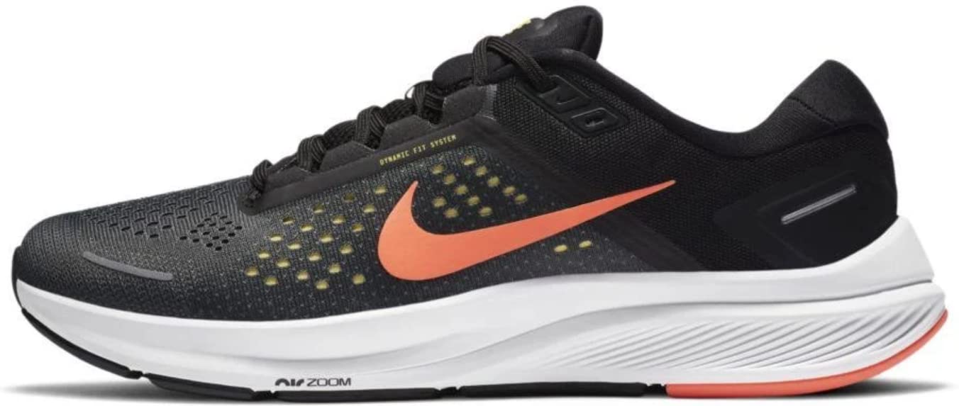 NikeMens Air Zoom Structure 23 Running Shoe, Anthracite/Bright Mango-Black, 11.5 M US