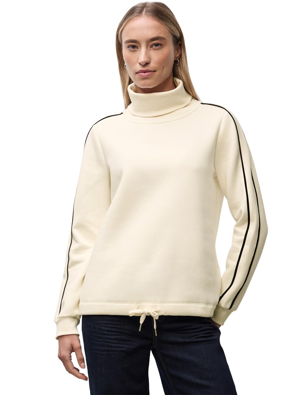 Street One Sweatshirt mit Stehkragen Soft beige 46