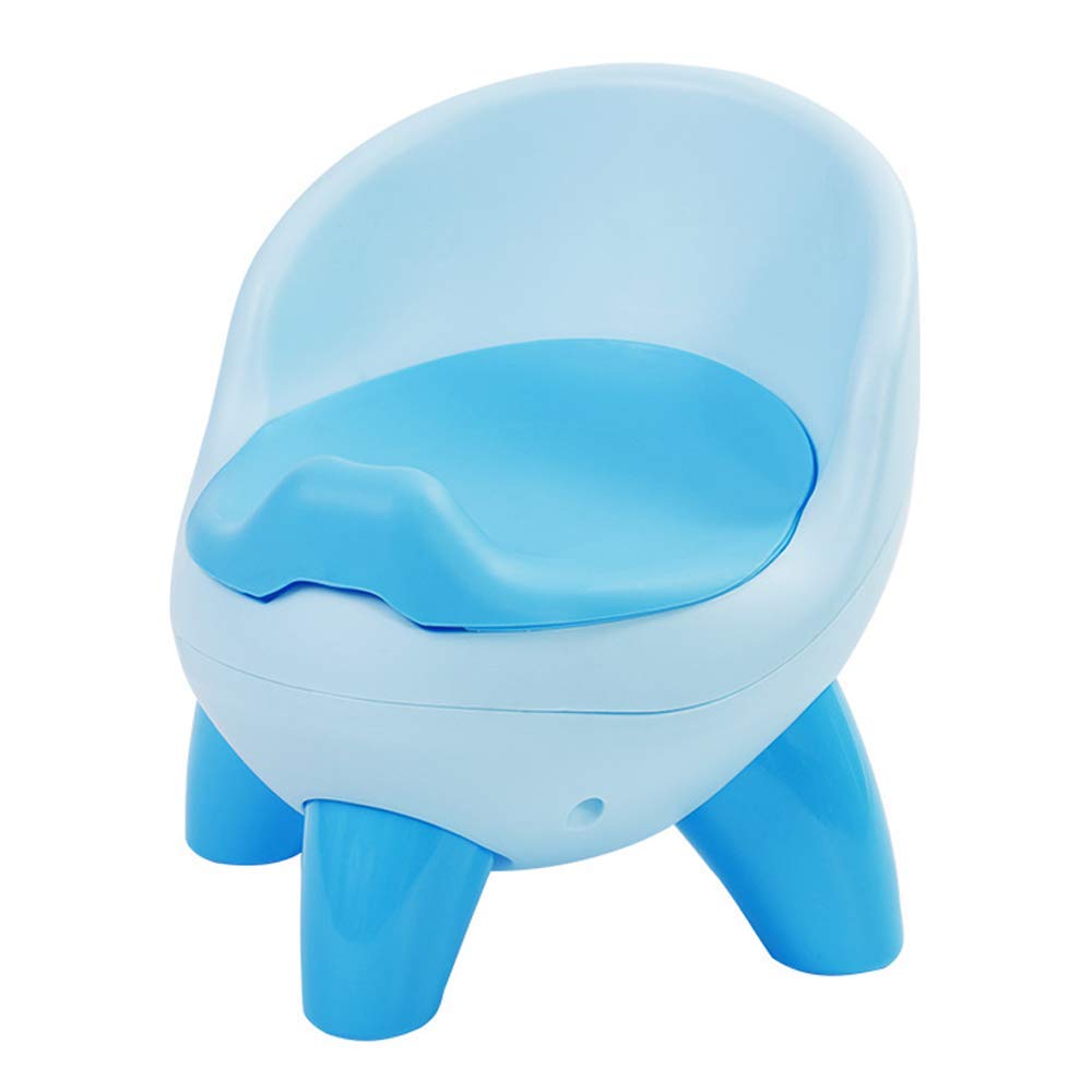 XIAOXIA Baby Töpfchen für Kinder, Kinder Toilettensitz, Trainingsstuhl Sitz für Jungen und Mädchen Töpfchen, Baby Töpfchen mit gepolsterter Rückenlehne,Blau