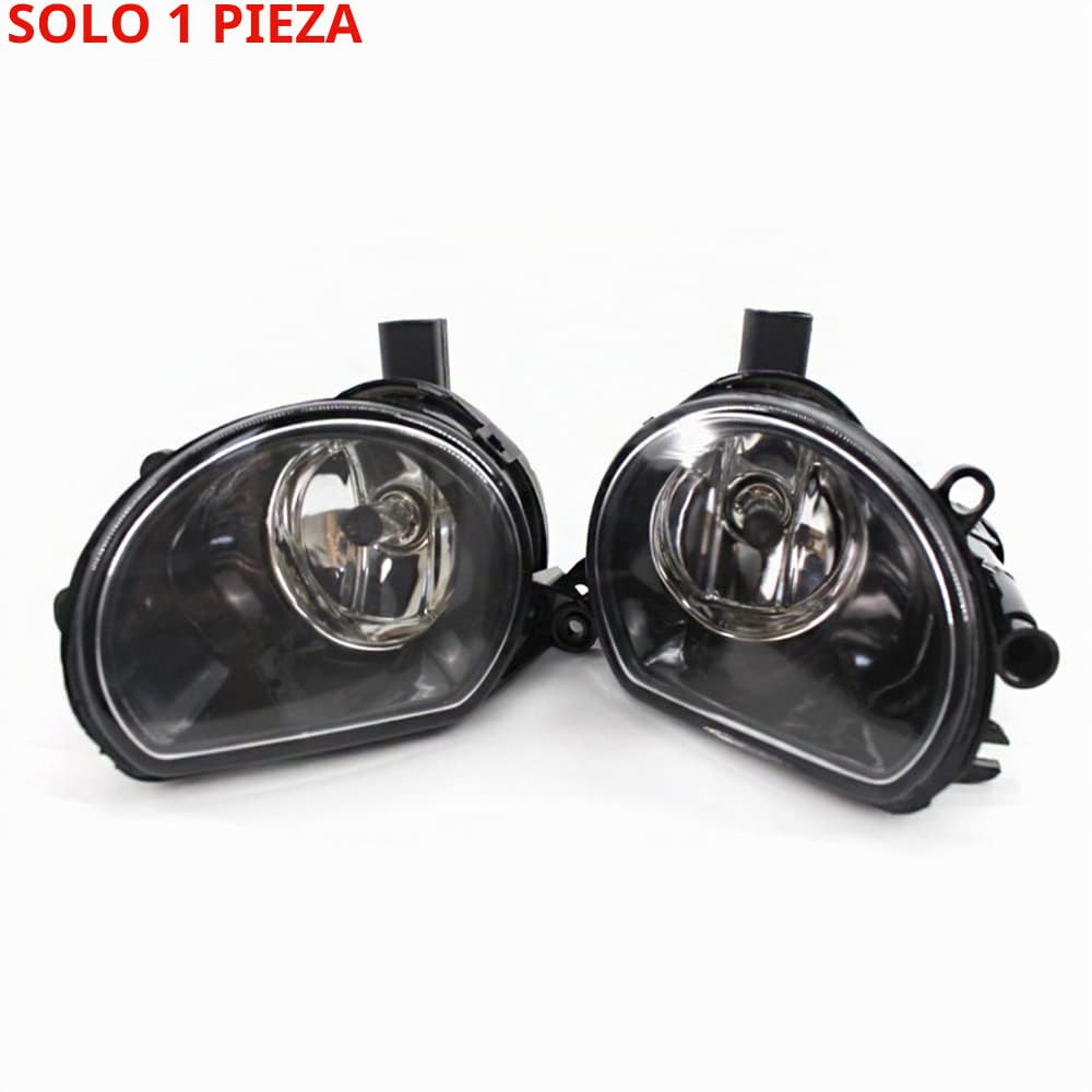 Riloer 1 pieza Lámpara de luz antiniebla del parachoques delantero del coche, lado del pasajero, apto para A-UD-I A3 2004-2008 Q7 2007-2009, 8P0941699A (izquierda), 8P0941700A (derecha)