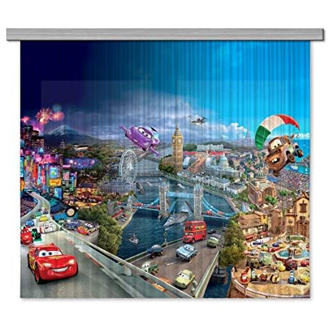 Disney Cars Kids Curtains with UV Protection Cover