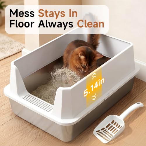 Best box with step and scoop product option for indoor cat supplies