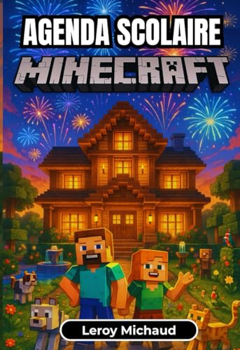 Agenda Scolaire Minecraft: Organisateur journalier pour enfants et adolescents | Primaire, Collège, Lycée | Format A5 pratique | Thème Minecraft