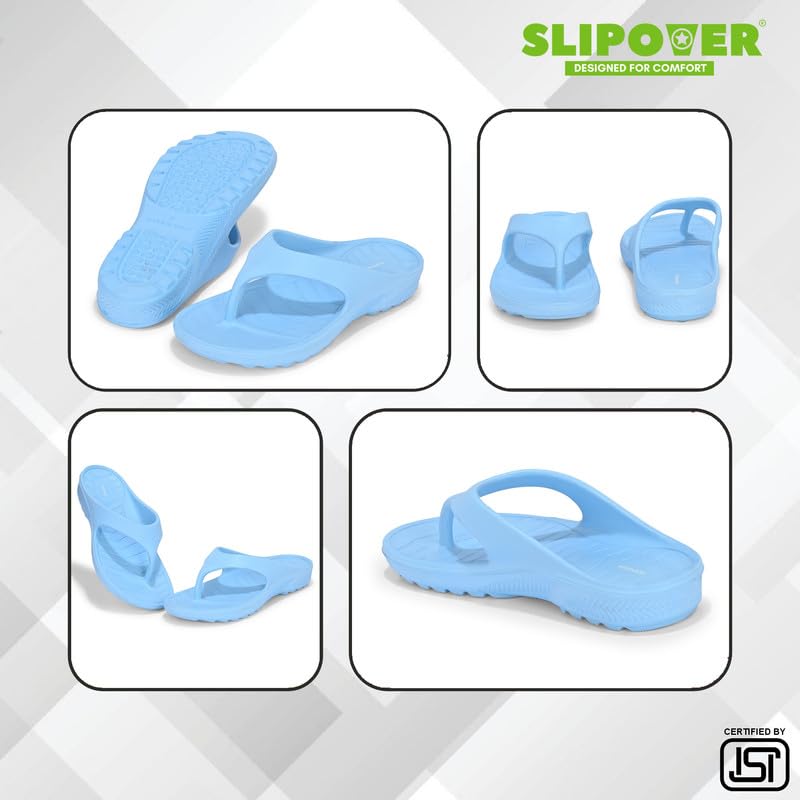 Image of SLIPOVER Flip Flop (W Boost) Slippers for Women Stylish|Comfortable|Soft|Lightweight|Anti-Skid|Arch Support|Lab Tested|Casual|EVA Slippers|Sandals|Chappals, Ideal for: Womens|Girls