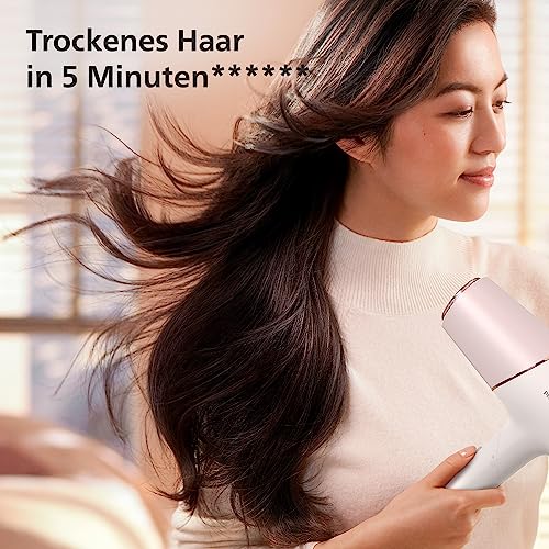 Philips 5000 Series Haartrockner – Haartrockner mit ThermoShield Technologie, Volumendiffusor und 9 mm und 11 mm Düse in Perlmutt… – Ansicht 5