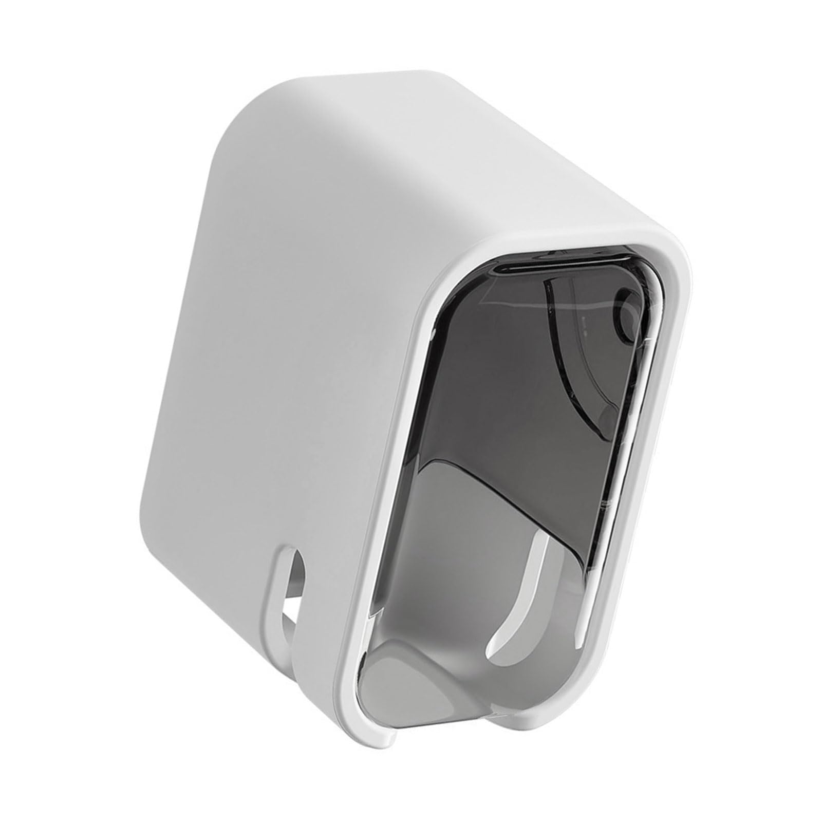 Adhesive Toothbrush Holder Wall Mounted Bathroom Storage Dustproof Compact Space Saving Toothbrush Rack Bathroom