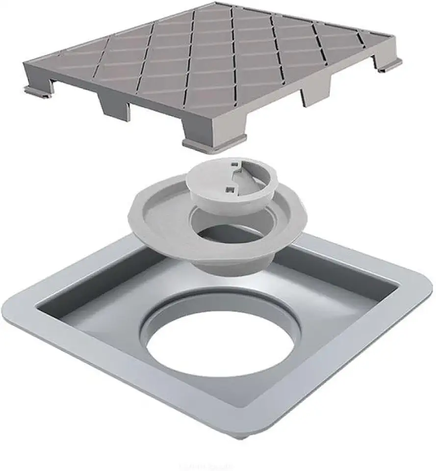 Ralo Linear Tampa PVC Oculta 15x15 - Novii