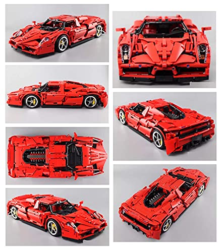 n.g. Home Decor Technic Sportwagen für Ferrari Enzo Bausatz mit Fernbedienung und 5 Motoren 2600 Blöcke - Kompatibel mit… – Bild 6