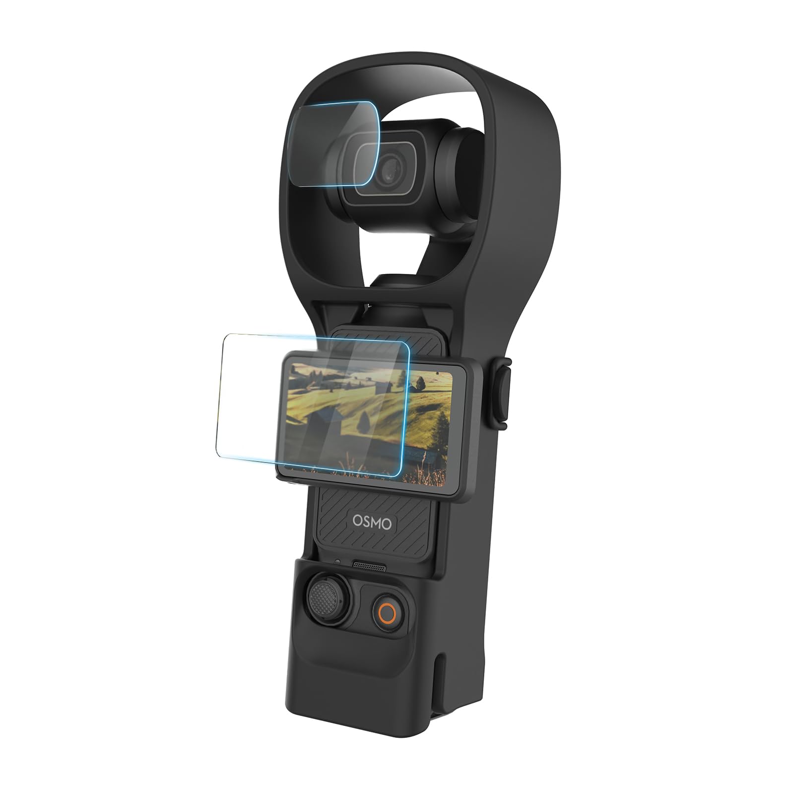 Aptvis Protective Case for DJI Osmo Pocket 3, Shockproof Carrying Shell Cover with Anti-Slip Grip, Full Body Protection, Lightweight and Durable Housing for DJI Pocket 3 Accessories - Black