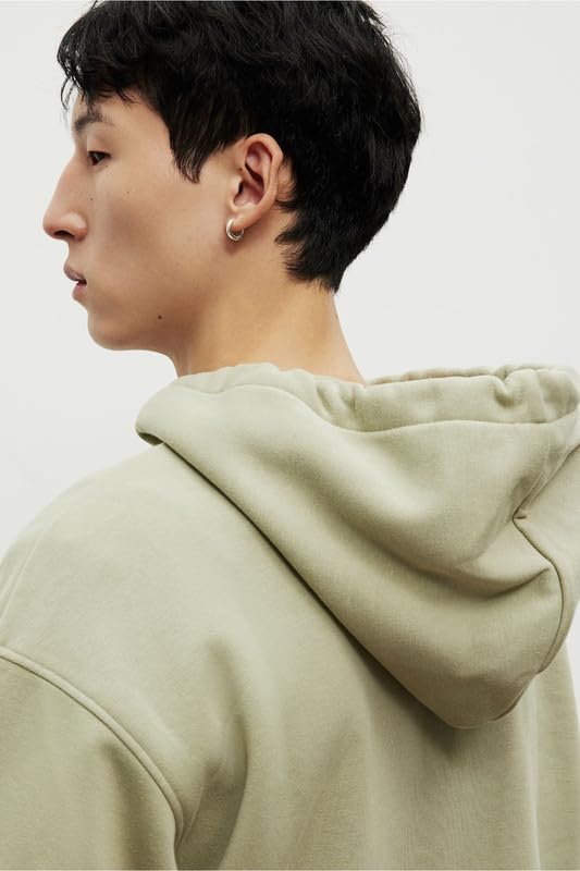 Image of Casual Fleece Hoodie Sweatshirt Solid Hooded Collar Drawstring Long Sleeve Pullover for Men & Women