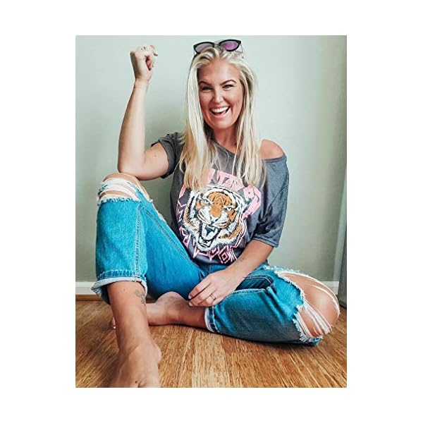 Tiger-Printed-Short-Sleeve-TshirtsWomens-Summer-Crewneck-Graphic-Tee-Shirt-Blouse-Tops T Shirts Women Cute Graphic Shirt Funny Spring Tees Tops