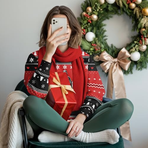 Image of 99TIMORO Funny Ugly Christmas Sweater for Men and Women, Holiday Pullover 2025, Novelty Crewneck Sweatshirt, Festive Gift