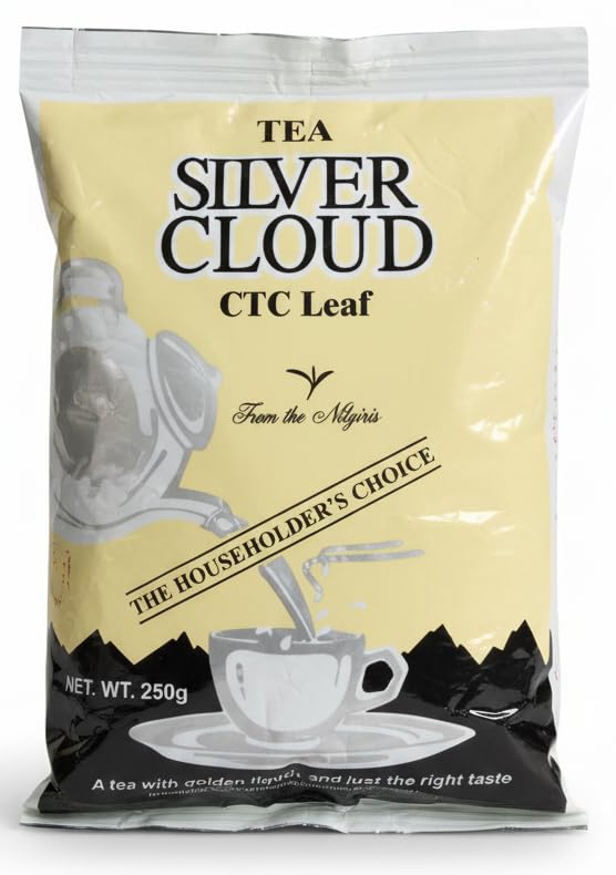 Silver Cloud CTC Leaf Tea | From the Nilgiris | The Householder's Choice | South India's Famous Chai | A++ Grade, 250g
