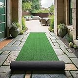 人工芝 1m×10m ロールタイプ 毛足10mm 防草シート一体型 人工芝生 マット 屋外/室内/ベランダ適用 人口芝 耐用年数3-5年 防カビ 耐火 遮光 透水タイプ 芝刈り不要 芝生シート