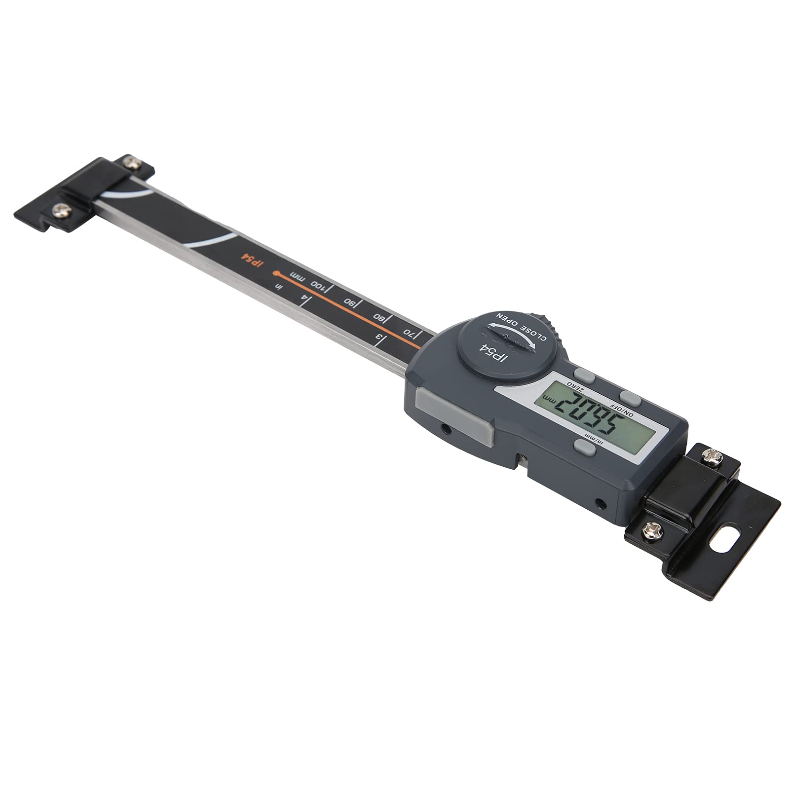 Vernier Zacisk hamulcowy cyfrowy miernik poziomy, przemysłowe narzędzie pomiarowe z wyświetlaczem LCD, zakres 0-100 mm, stop aluminium i tworzywo sztuczne, do tokarek i