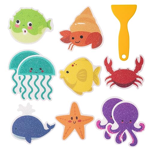 ZYDYRX 10 Stück Anti-Rutsch Meerestier Aufkleber
