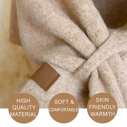 Women's Solid Color Scarf,Pashmina Shawl Wraps for Women,Knitted Shawl Wraps Casual Comfortable Shawl for Daily Wear3