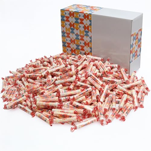 Sarah's Candy Factory 80 Oz Candy Rolls Bulk Family Size Hard Candy in Box Bag 5 Lbs