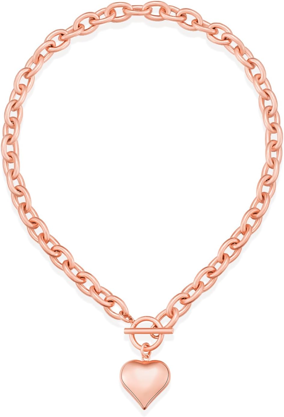 CLASSYZINT 18K Gold Plated Coin Lion Head Pendant Necklace Chunky Paperclip Choker Necklace For Gifts On Birthday Holidays For Women Girls