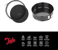 Vista 2 de Tala Performance, Molde redondo Springform de 7.9 in, acero al carbono de calibre profesional con revestimiento antiadherente Whitford Eclipse, base